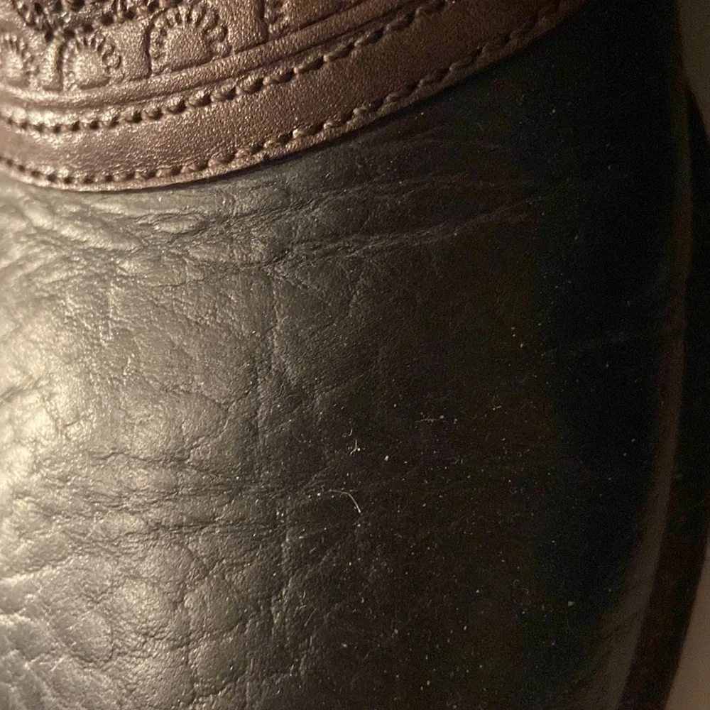 H. S. Trask Brown Leather Lace Up Two Tone Oxford Size 9 M Shoes